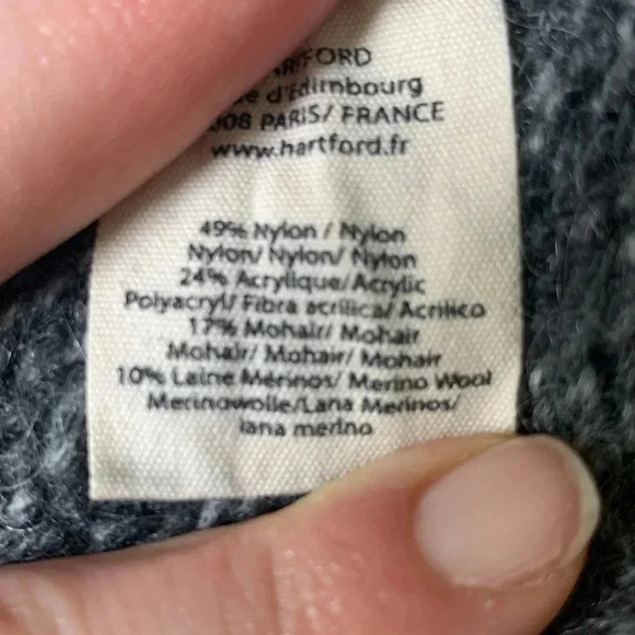 Hartford Alternative Classics Gray Mock Neck sweater - Picture 10 of 12